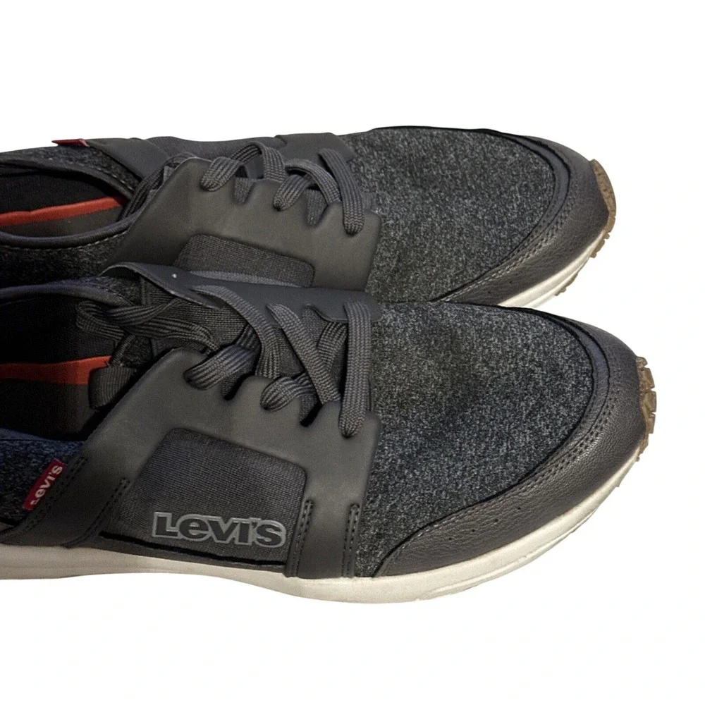Levis Highland Heather Gray Athletic‎ Shoes Mens Size 13 Comfort Lace up Textile